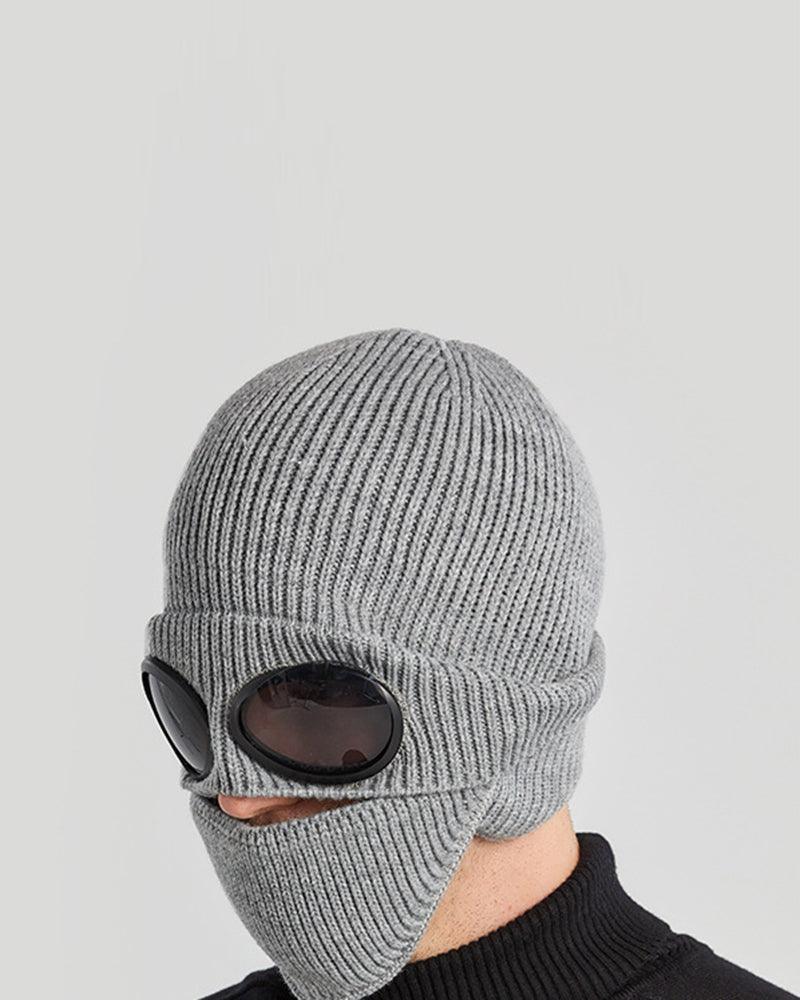 Warm Knit Ski Mask & Beanie - techwear ski mask - Warm Knit Ski Mask and Beanie for Active Wear