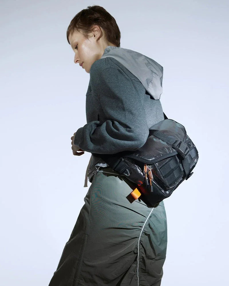 Waterproof Magnetic Snap Messenger - techwear messenger bag - Waterproof Magnetic Snap Messenger Bag
