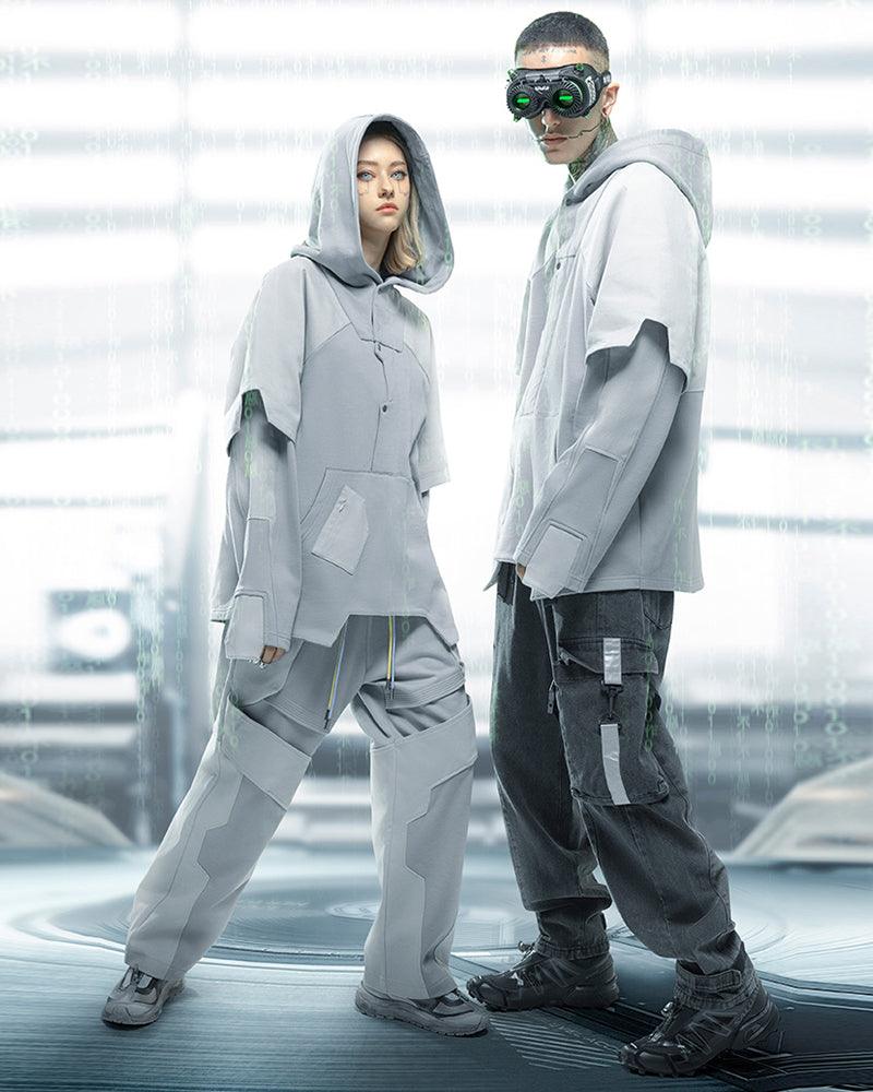 Futuristic Patchwork Cyber Pants