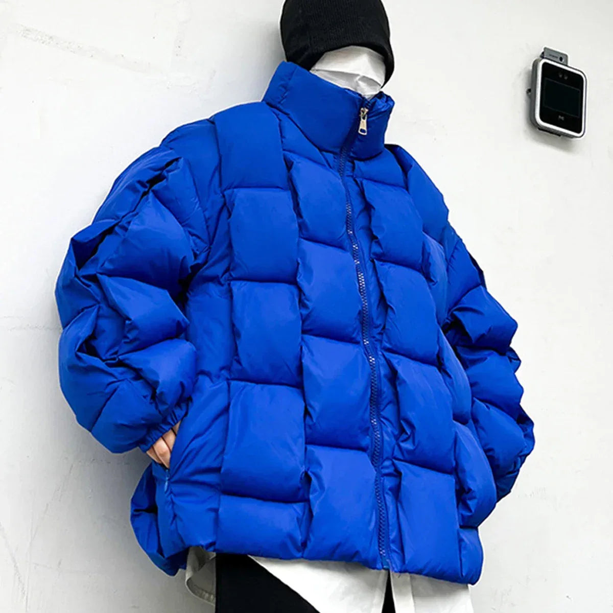 Woven Down Jacket - y2k-core - Woven Down Jacket for Comfortable Winter Style