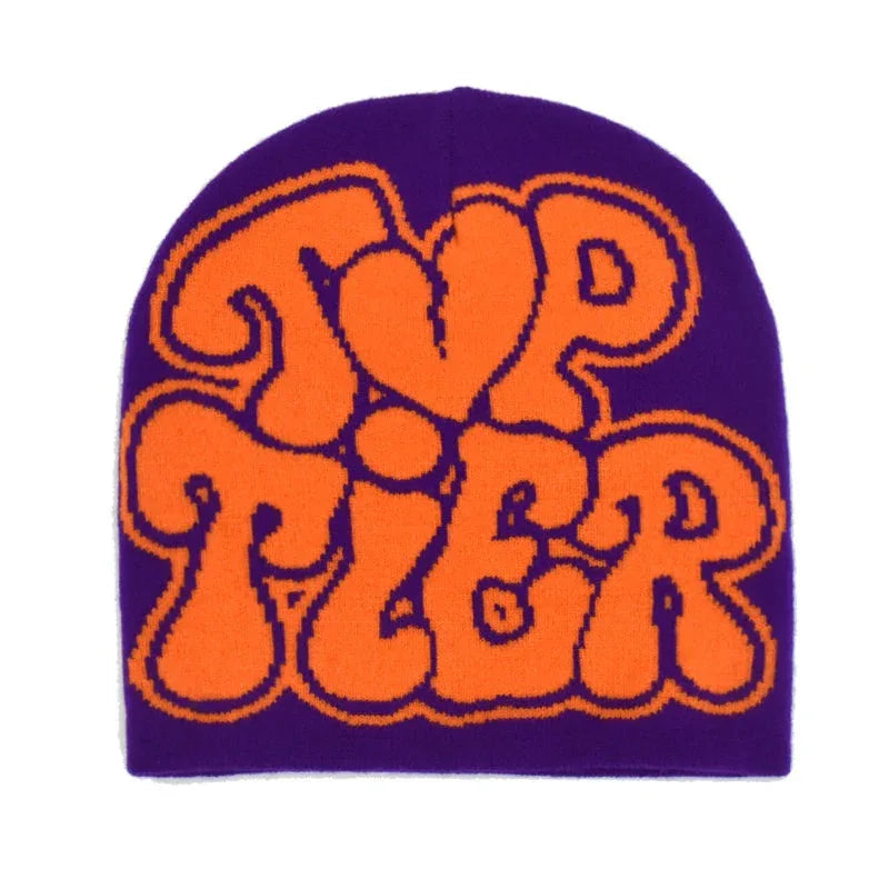 Y2K Printed Beanie -  soft fabric beanie - Trendy Y2K Printed Beanie in Multiple Colors