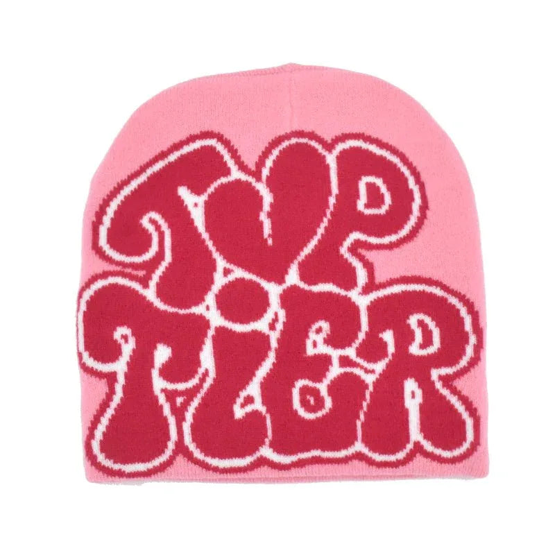 Y2K Printed Beanie -  vintage style - Trendy Y2K Printed Beanie in Multiple Colors
