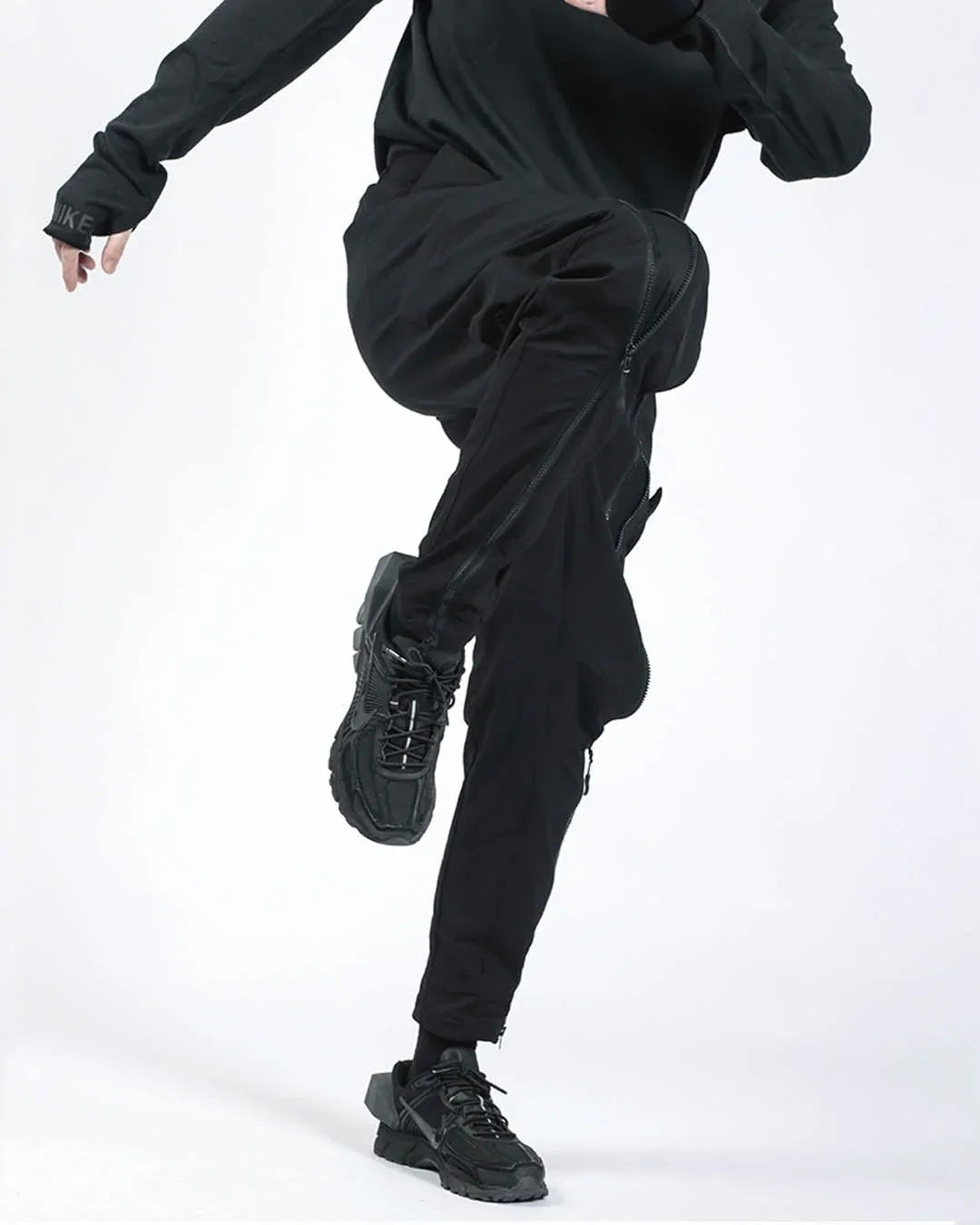 Zippered Versatility Pants -  pockets - Water-Resistant Zippered Versatility Pants