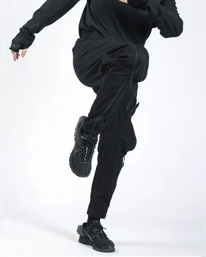 Zippered Versatility Pants -  pockets - Water-Resistant Zippered Versatility Pants