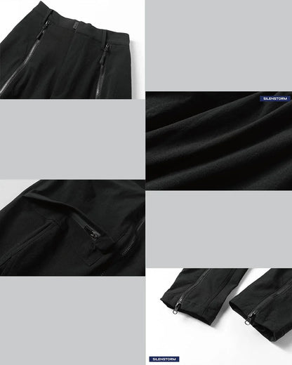 Zippered Versatility Pants -  techwear pants - Water-Resistant Zippered Versatility Pants