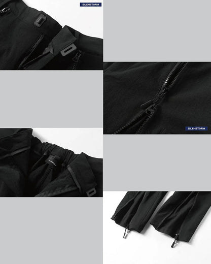 Zippered Versatility Pants -  water-resistant - Water-Resistant Zippered Versatility Pants