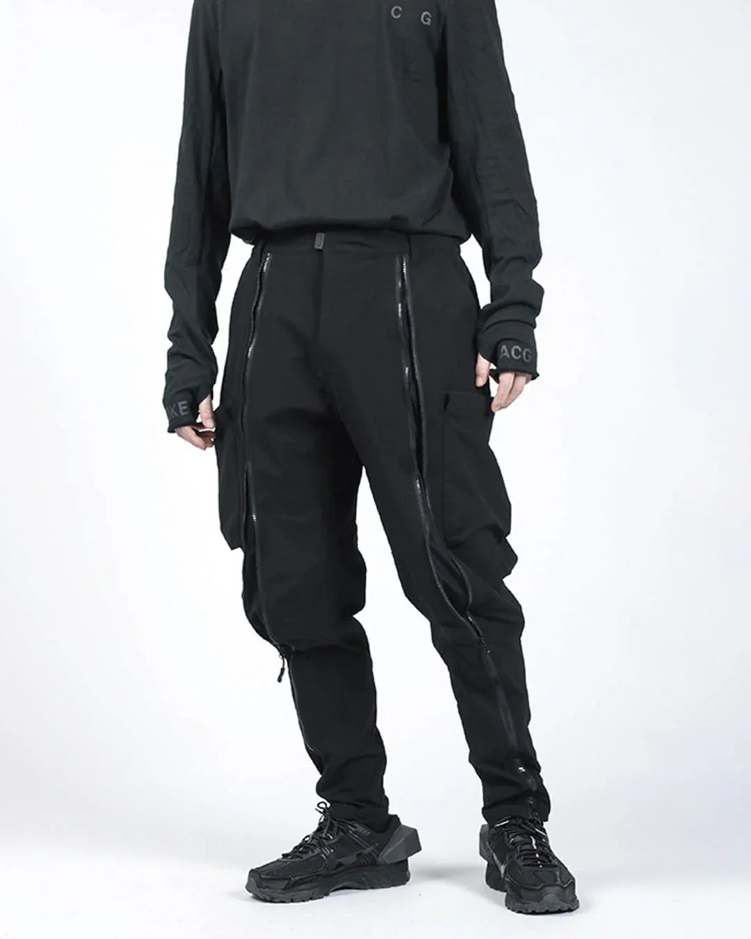 Zippered Versatility Pants -  water-resistant - Water-Resistant Zippered Versatility Pants