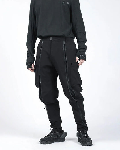 Zippered Versatility Pants -  water-resistant - Water-Resistant Zippered Versatility Pants
